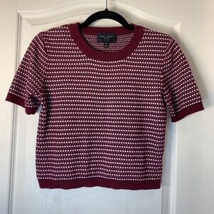 Romeo et Juliet Cropped Knit Top – Collegiate Preppy Style School Core